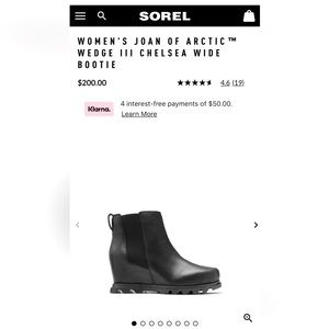 Sorel Joan of Arc size 8.5 booties